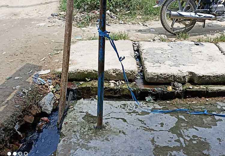 तहसील वाली गली बनी गन्दी नाली जिम्मेदार बने तमाशायी,