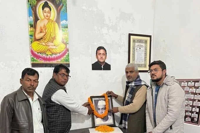 पूर्व प्रधानमंत्री चौधरी चरण सिंह,चौधरी चरण सिंह की 122वीं जयन्ती,समाजवादी पार्टी, कैम्प कार्यालय शोहरतगढ़,