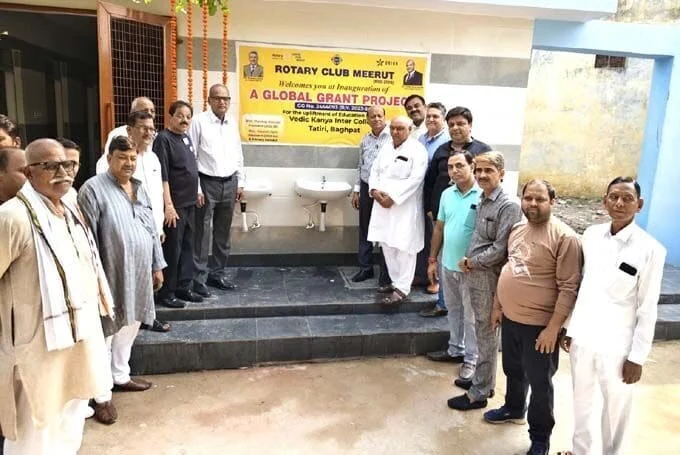 रोटरी क्लब के सहयोग से टटीरी में कॉलेज में हुए कार्याे का हुआ शुभारम्भ,जनपद बागपत,अग्रवाल मंडी टटीरी,वैदिक कन्या डिग्री व इंटर कॉलेज,रोटरी क्लब मेरठ डिस्ट्रिक्ट,रोटरी इंटरनेशनल,