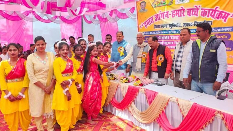हमारा आंगन हमारे बच्चे कार्यक्रम खुनियांव बीआरसी पर सम्पन्न